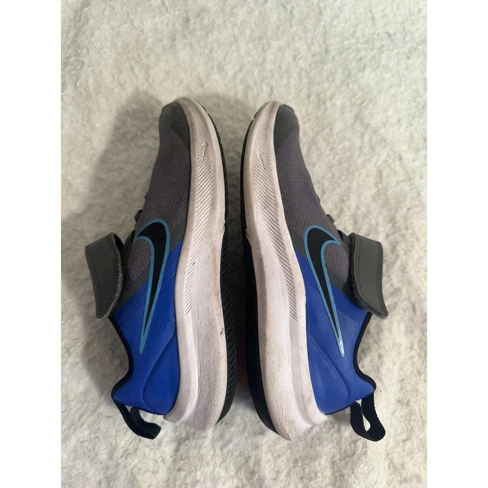 Nike Star Runner 3 TDV Gray Blue Toddler Shoes - 1Y